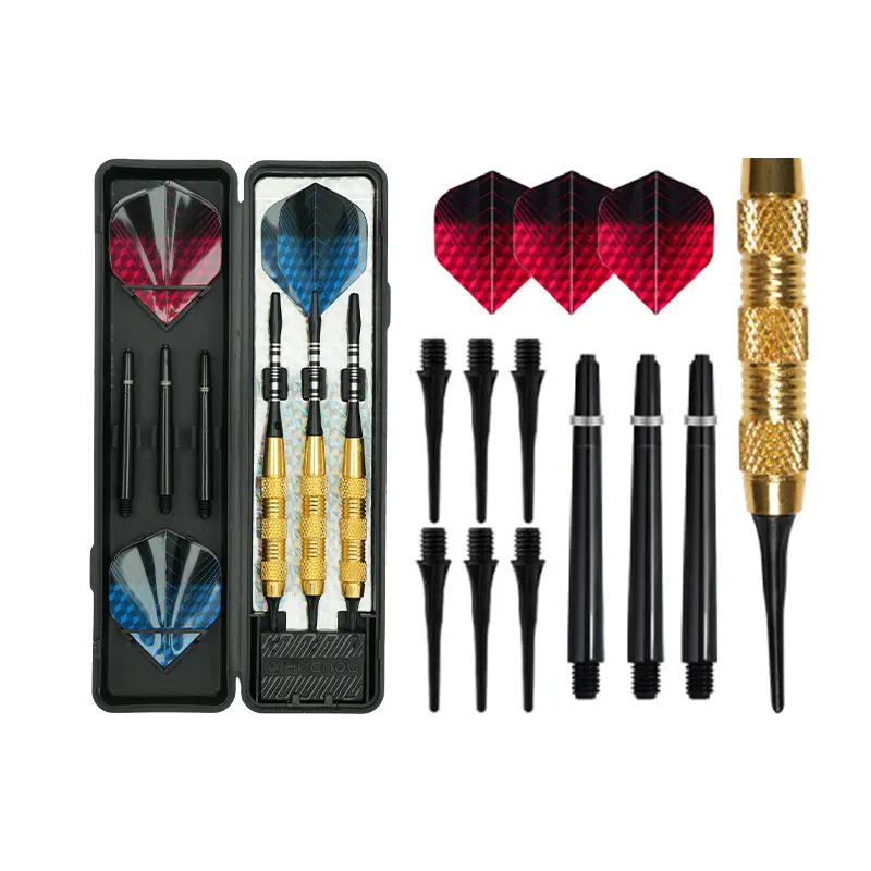 BL-1998 Langlebiges Golden Darts Set mit Hülle und professionellem Zubehör