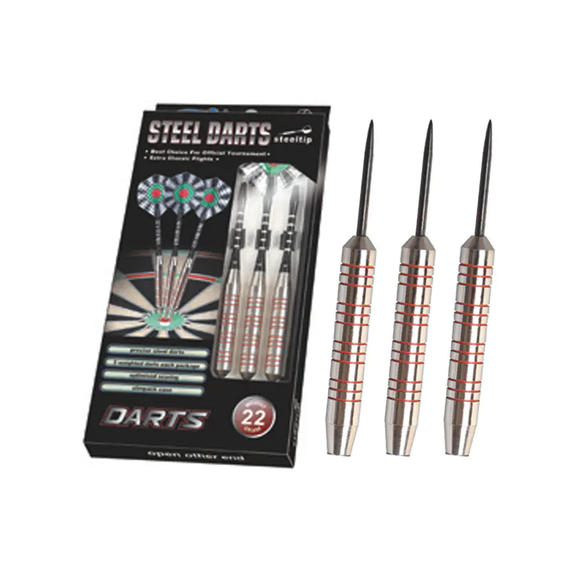 BL-3500 Professionelle 22 g Stahlpfeile mit rot umrandetem Griff