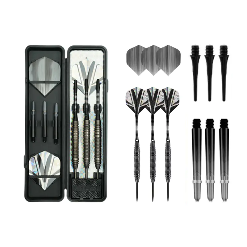 Professionelles 22 g Stahlspitzen-Pfeilset mit Tragetasche